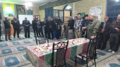 مراسم تشییع پیکر شهید گمنام در مرکز آموزش علمی کاربردی علوم و فنون قزوین برگزار شد