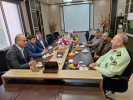 به مناسبت هفته نیروی انتظامی صورت گرفت:  دیدار رئیس دانشگاه جامع علمی کاربردی استان با فرمانده انتظامی استان قزوین